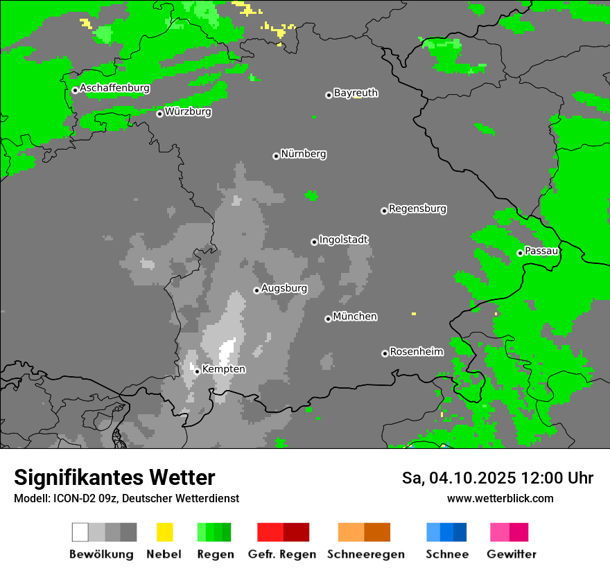 Modellkarten Signifikantes Wetter