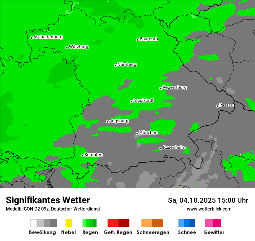 Modellkarten Signifikantes Wetter