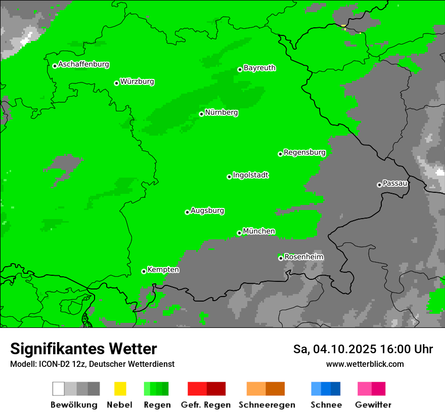 Modellkarten Signifikantes Wetter