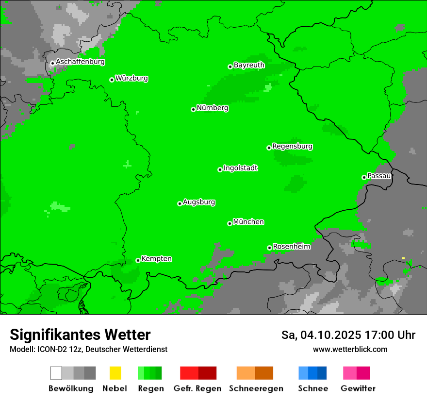 Modellkarten Signifikantes Wetter