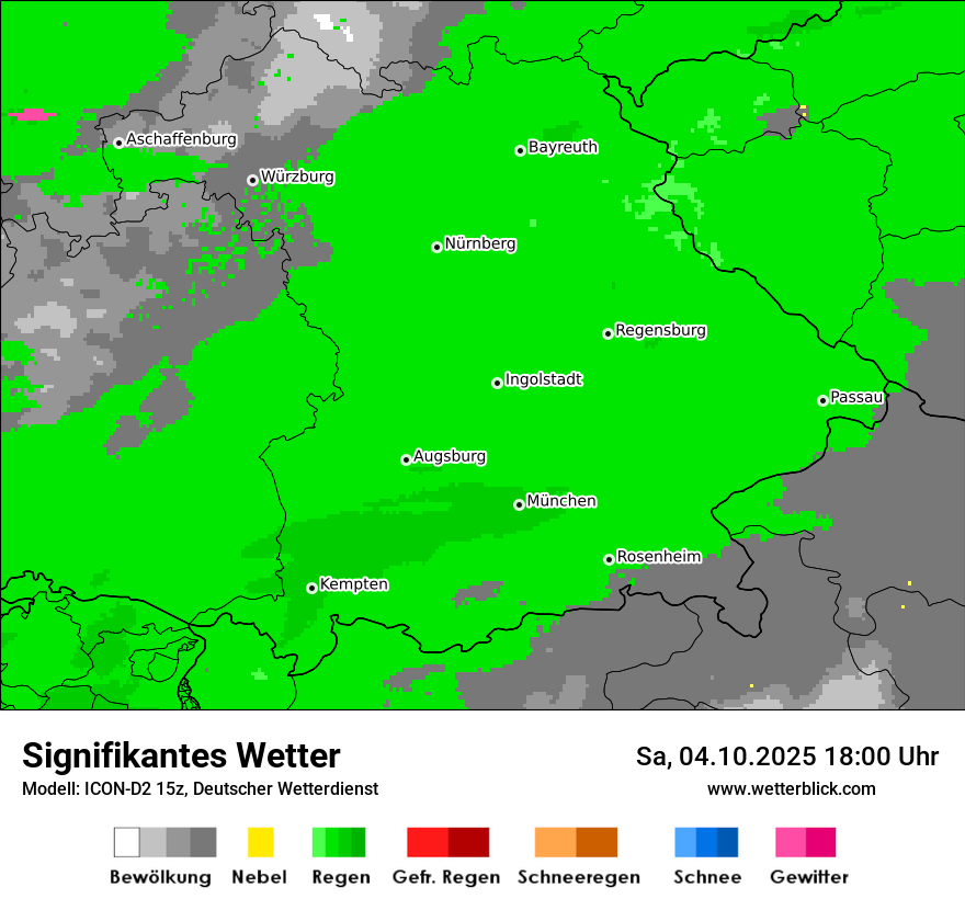 Modellkarten Signifikantes Wetter