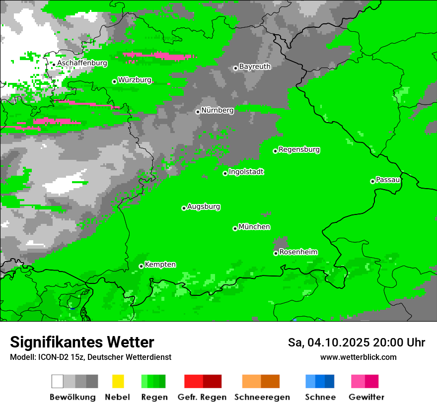 Modellkarten Signifikantes Wetter