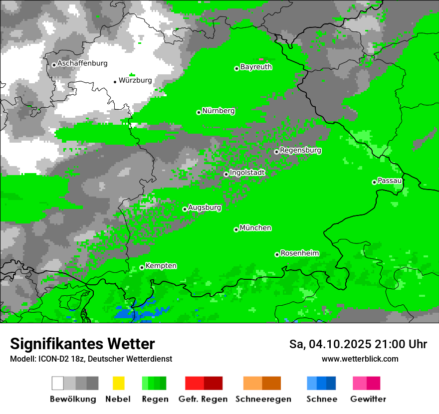 Modellkarten Signifikantes Wetter