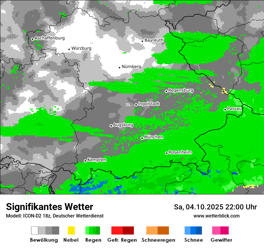 Modellkarten Signifikantes Wetter