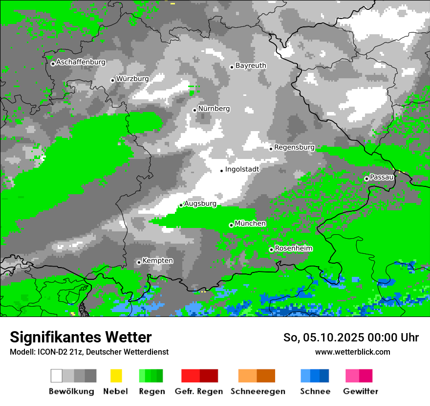 Modellkarten Signifikantes Wetter