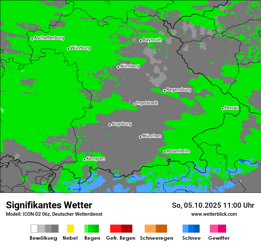 Modellkarten Signifikantes Wetter