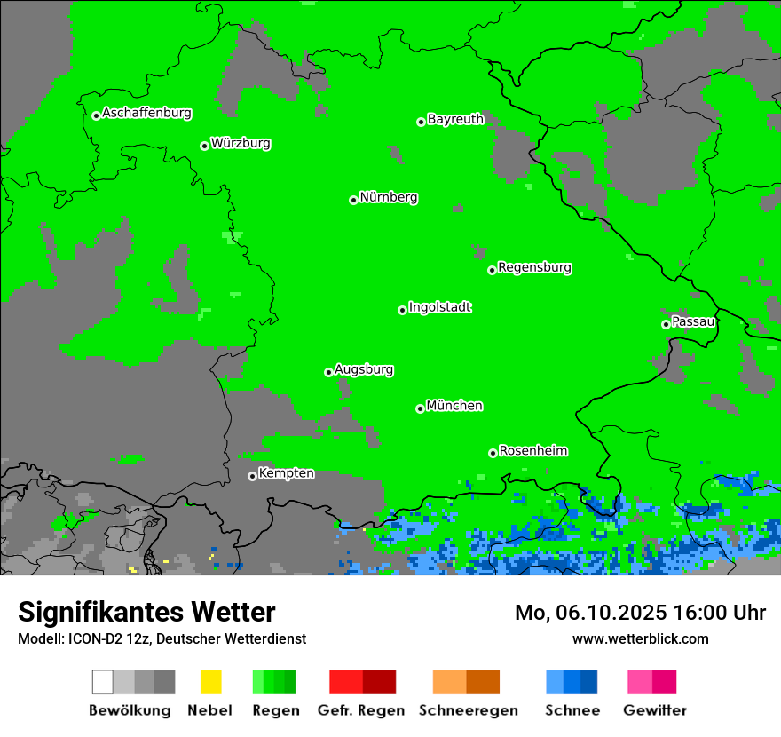 Modellkarten Signifikantes Wetter