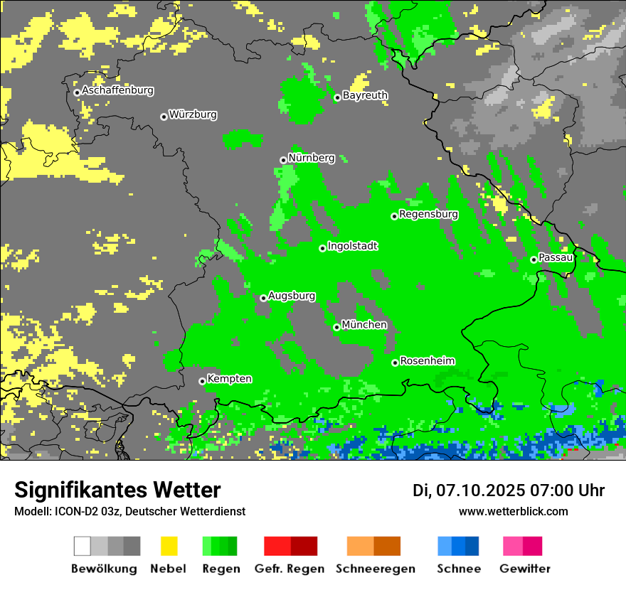 Modellkarten Signifikantes Wetter