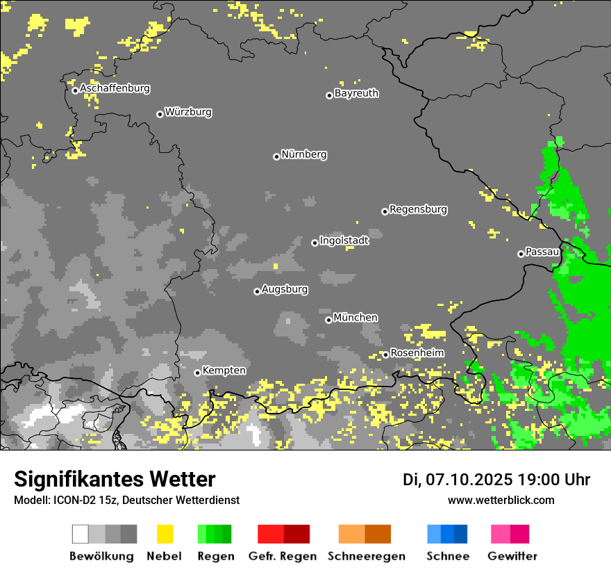 Modellkarten Signifikantes Wetter