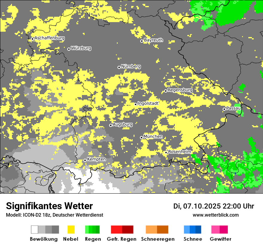 Modellkarten Signifikantes Wetter