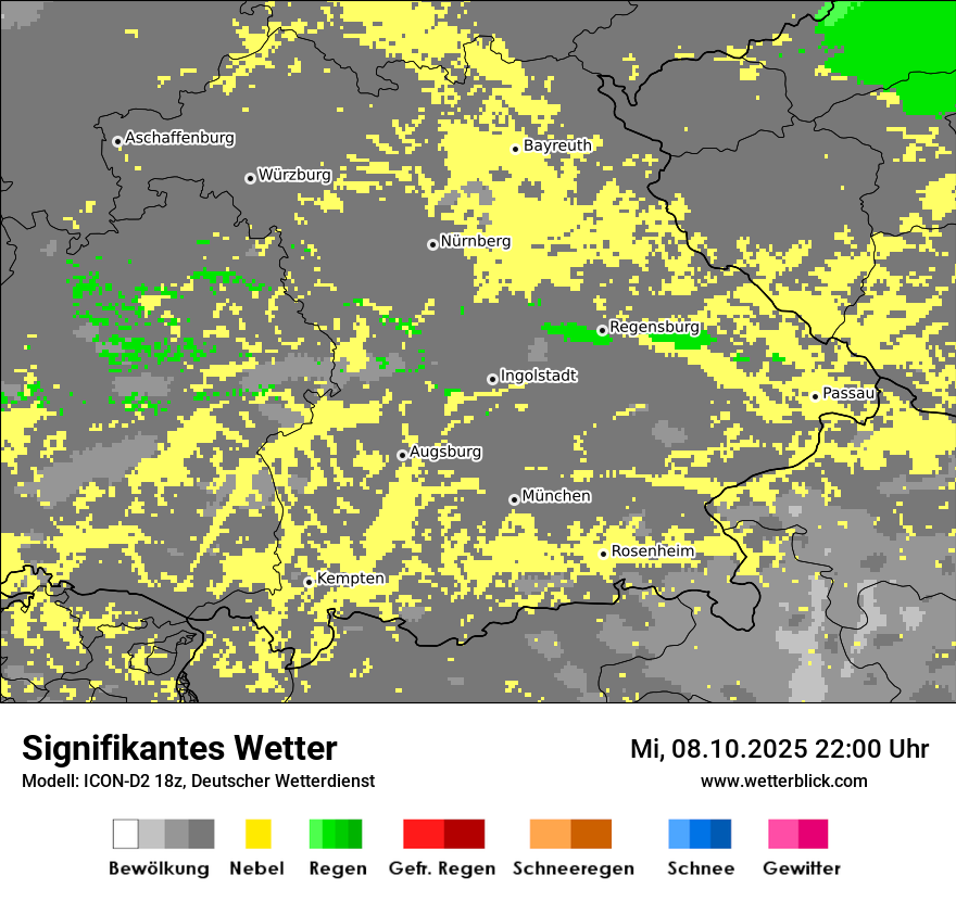 Modellkarten Signifikantes Wetter