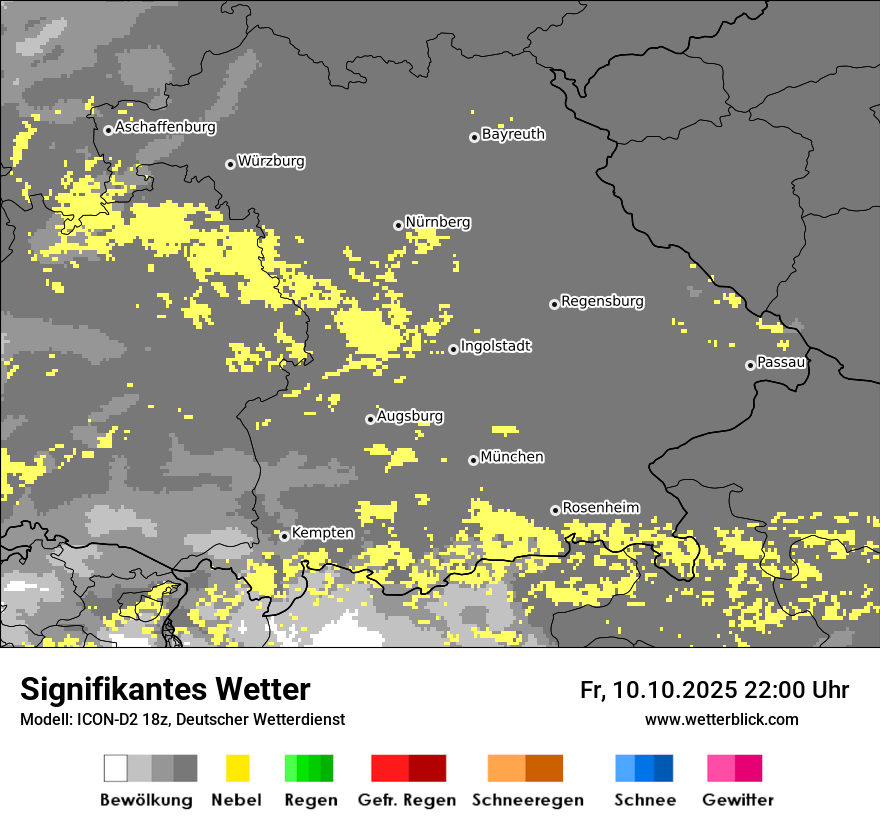 Modellkarten Signifikantes Wetter