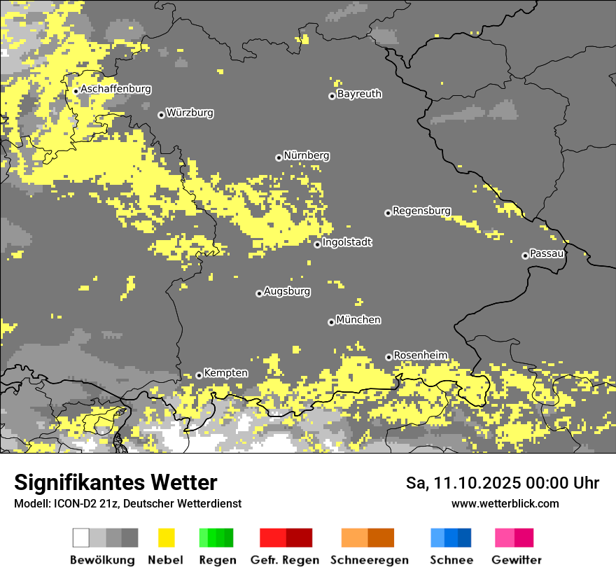 Modellkarten Signifikantes Wetter