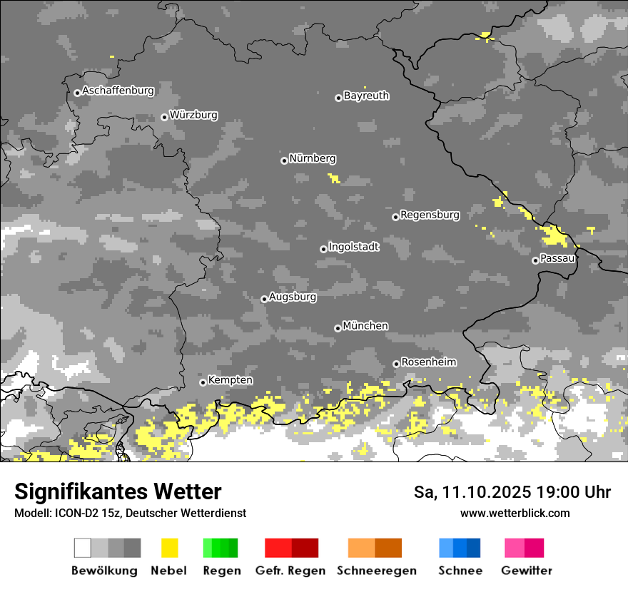 Modellkarten Signifikantes Wetter