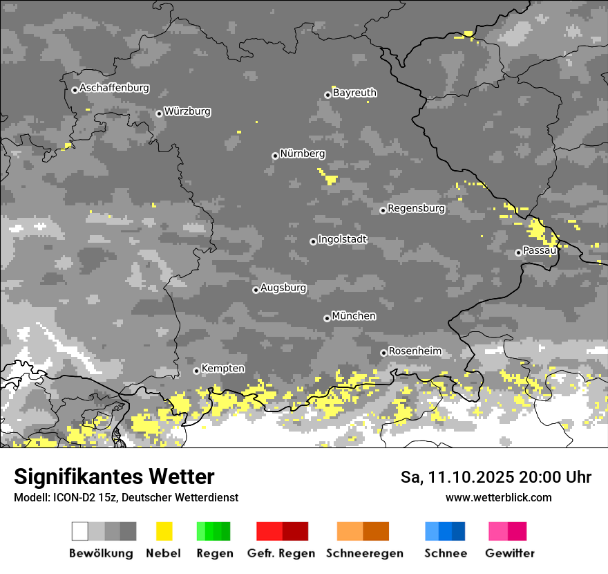 Modellkarten Signifikantes Wetter