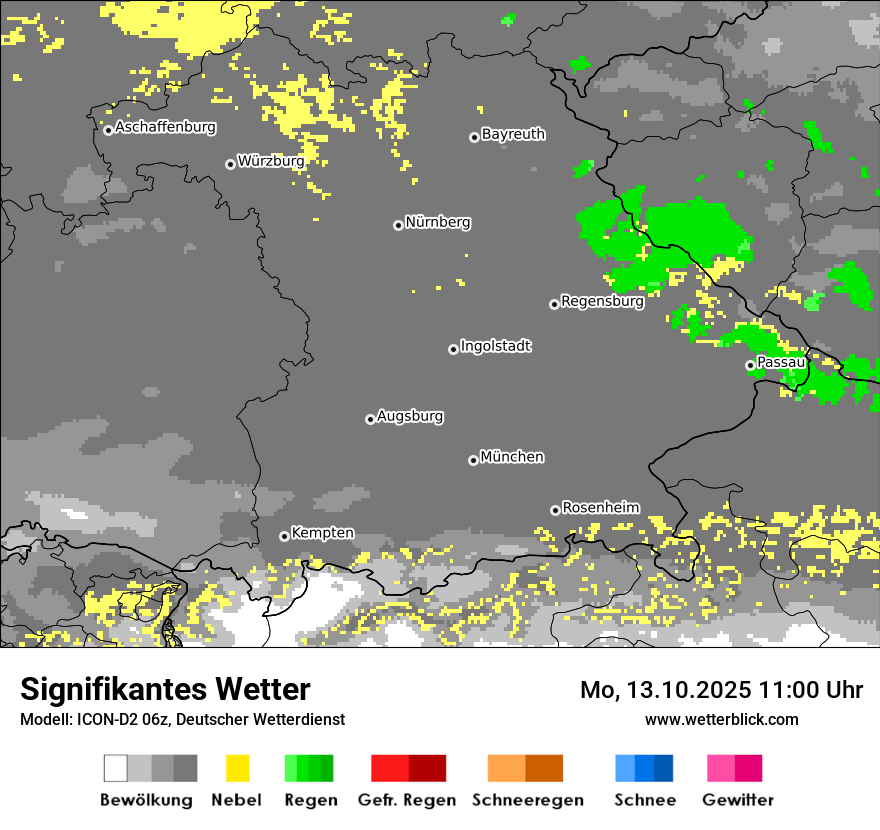 Modellkarten Signifikantes Wetter