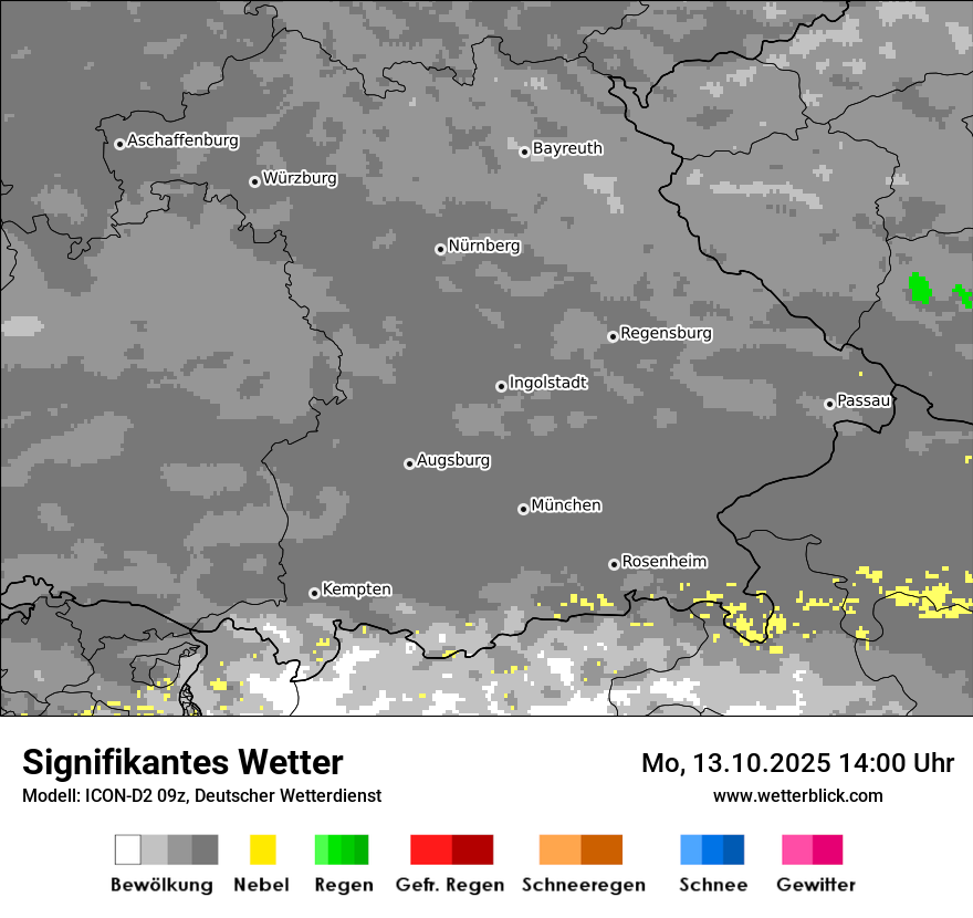 Modellkarten Signifikantes Wetter