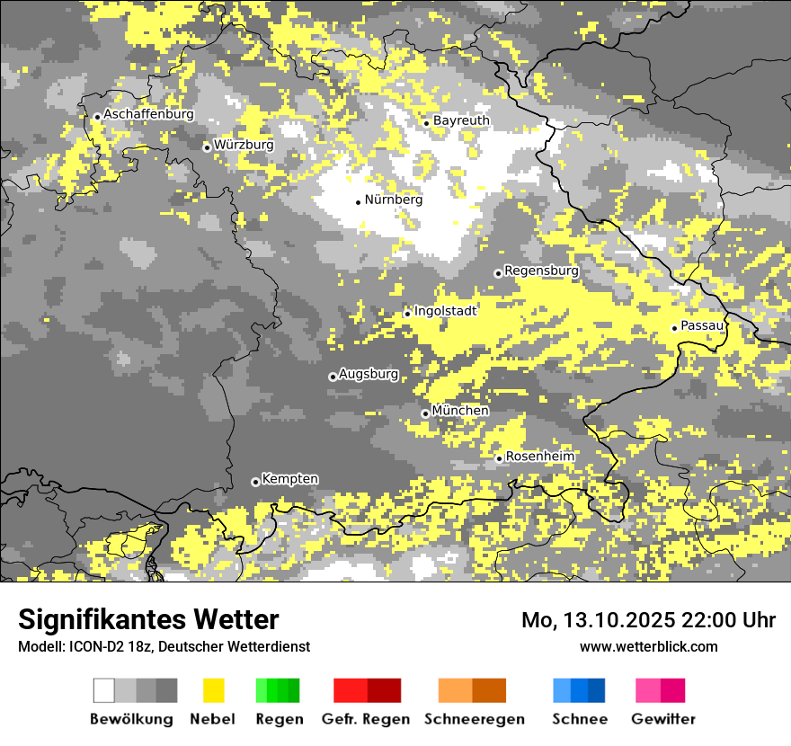 Modellkarten Signifikantes Wetter