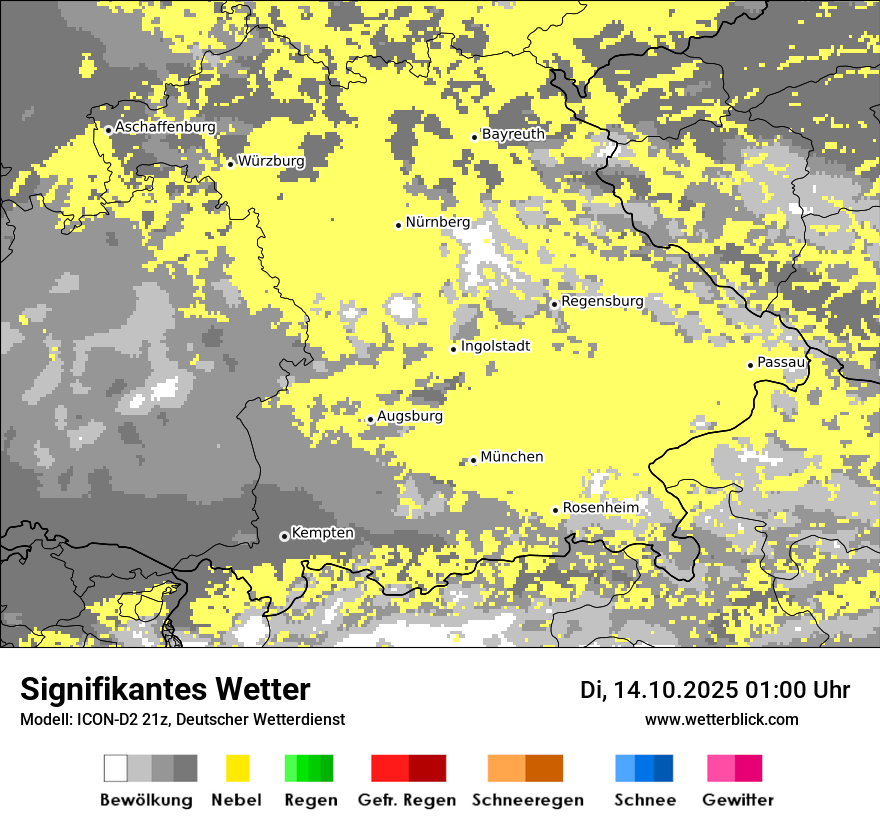 Modellkarten Signifikantes Wetter