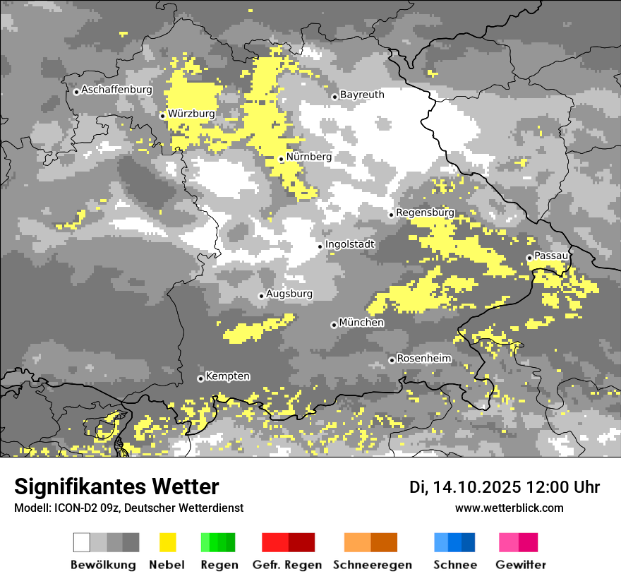 Modellkarten Signifikantes Wetter