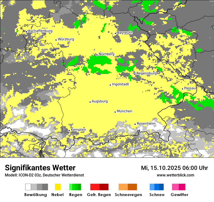 Modellkarten Signifikantes Wetter