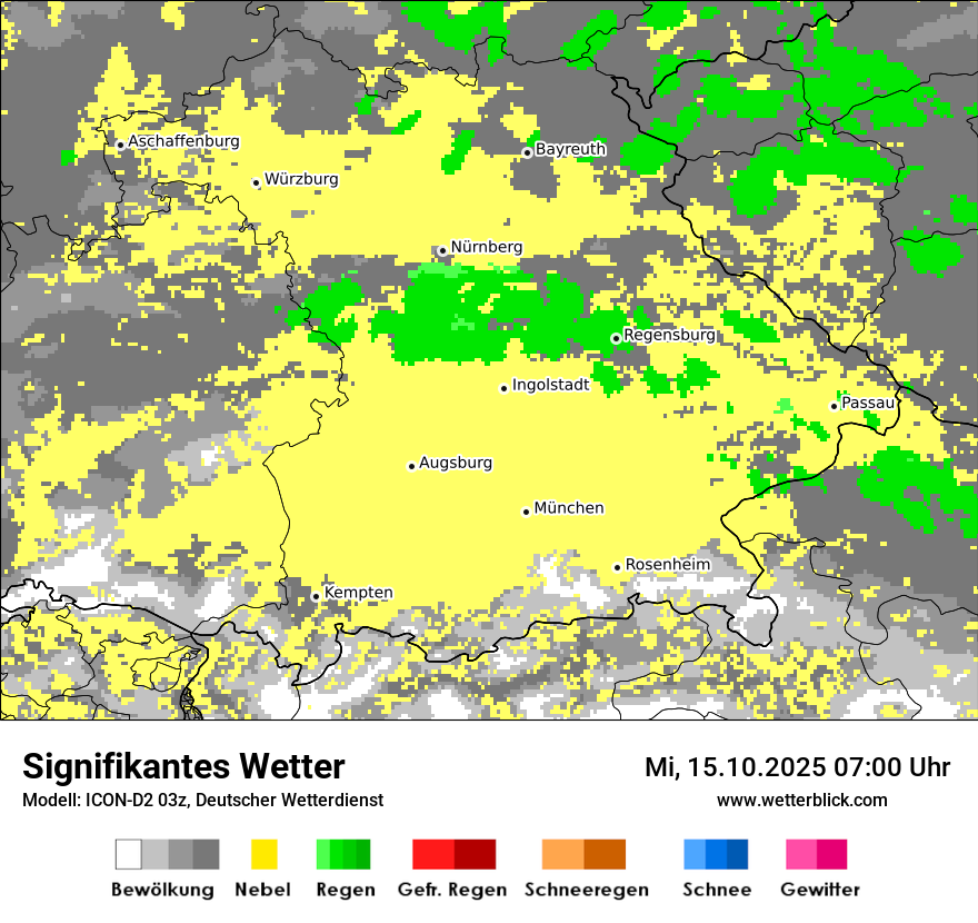 Modellkarten Signifikantes Wetter