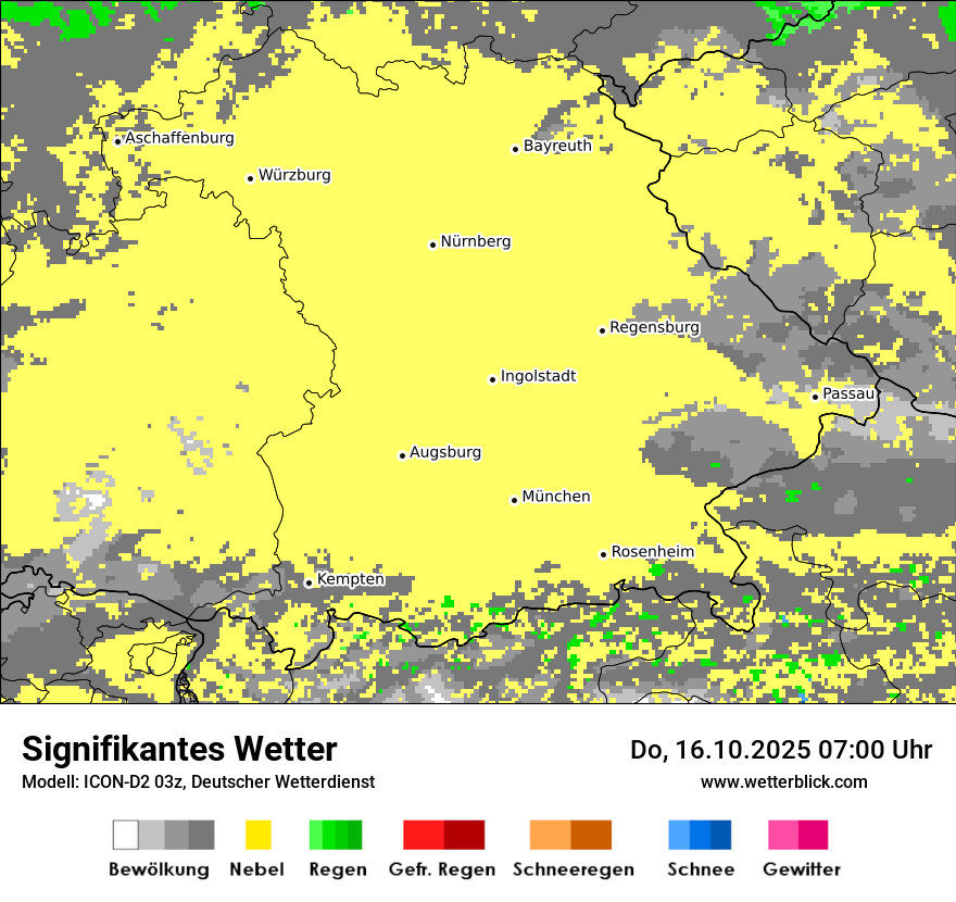 Modellkarten Signifikantes Wetter