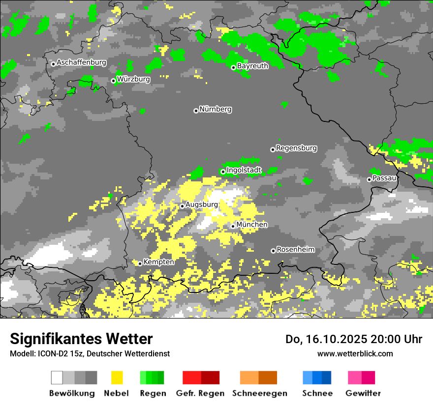 Modellkarten Signifikantes Wetter