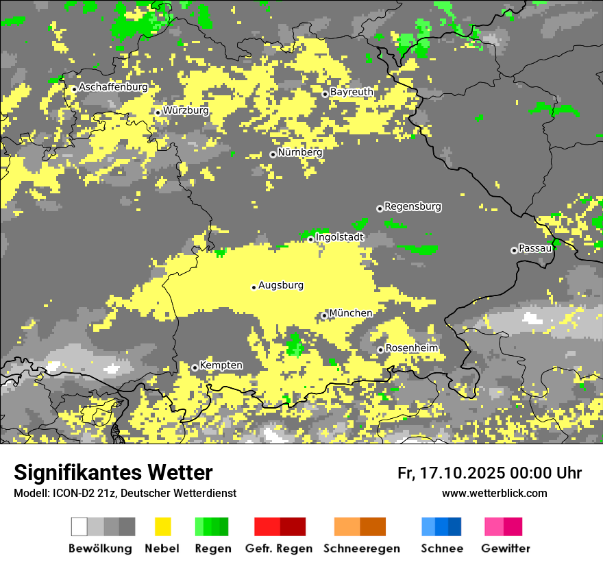 Modellkarten Signifikantes Wetter
