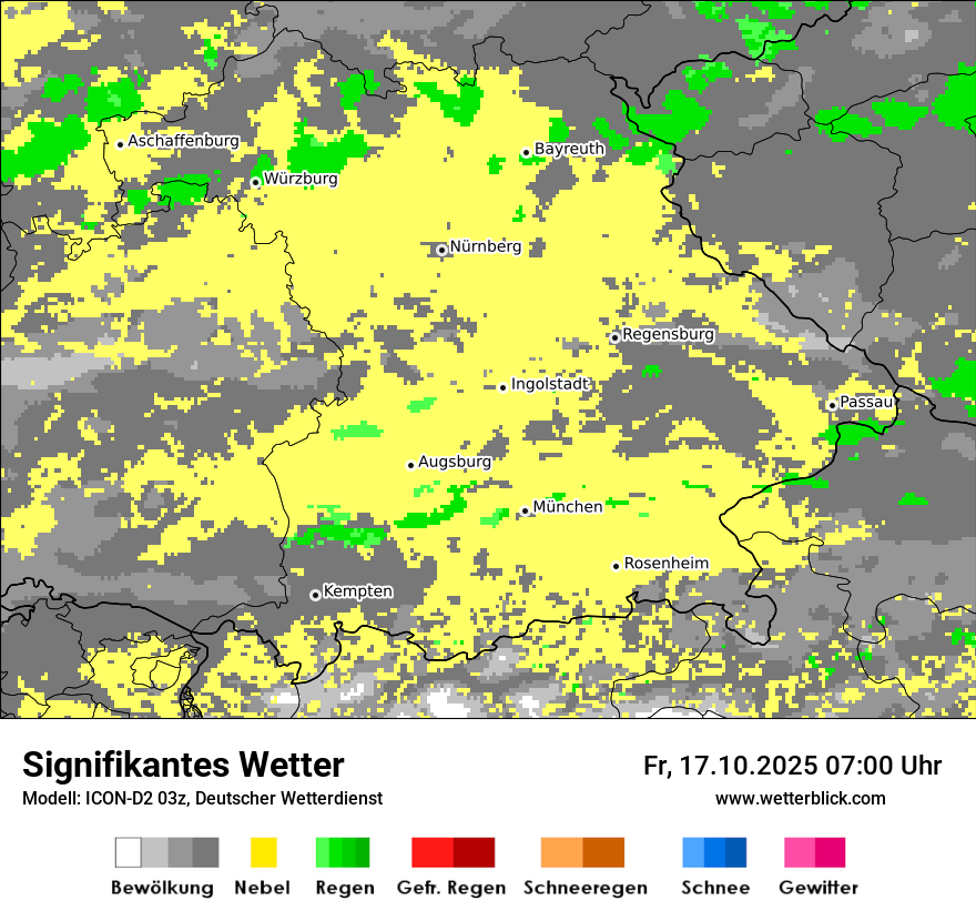 Modellkarten Signifikantes Wetter