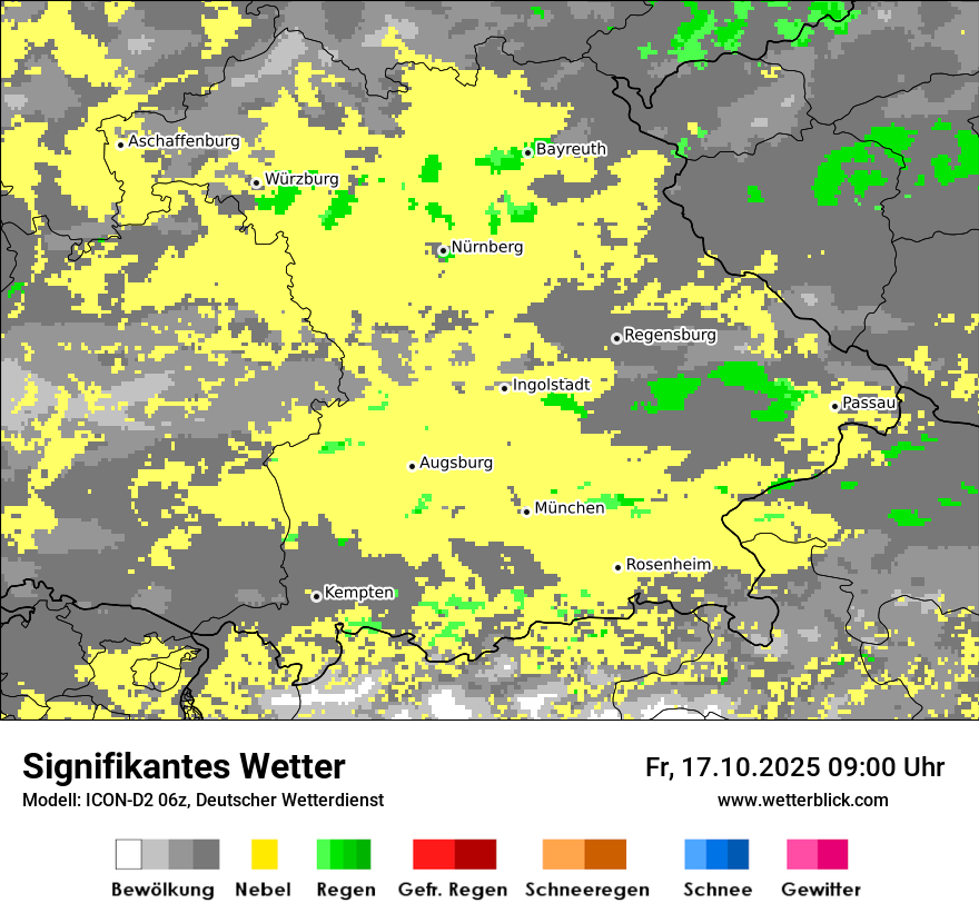 Modellkarten Signifikantes Wetter