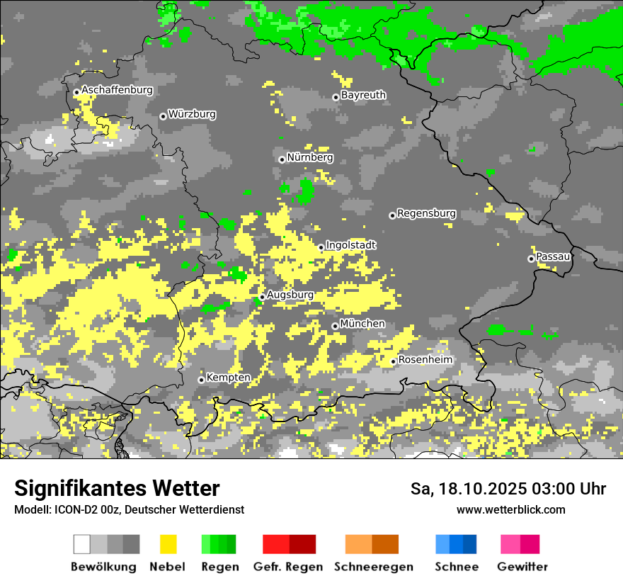 Modellkarten Signifikantes Wetter