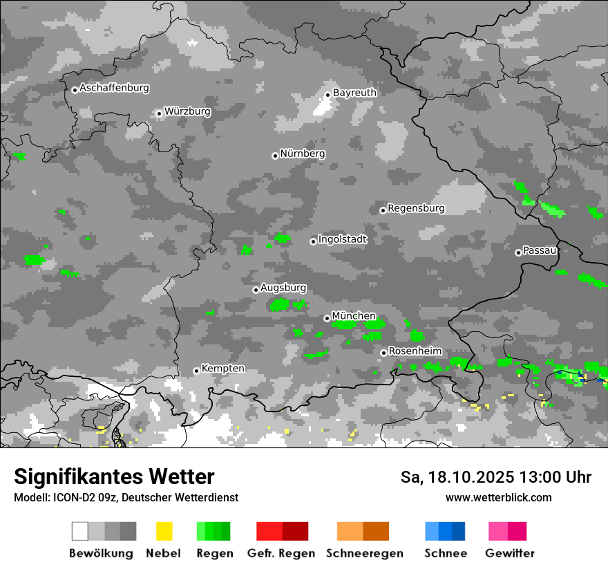 Modellkarten Signifikantes Wetter