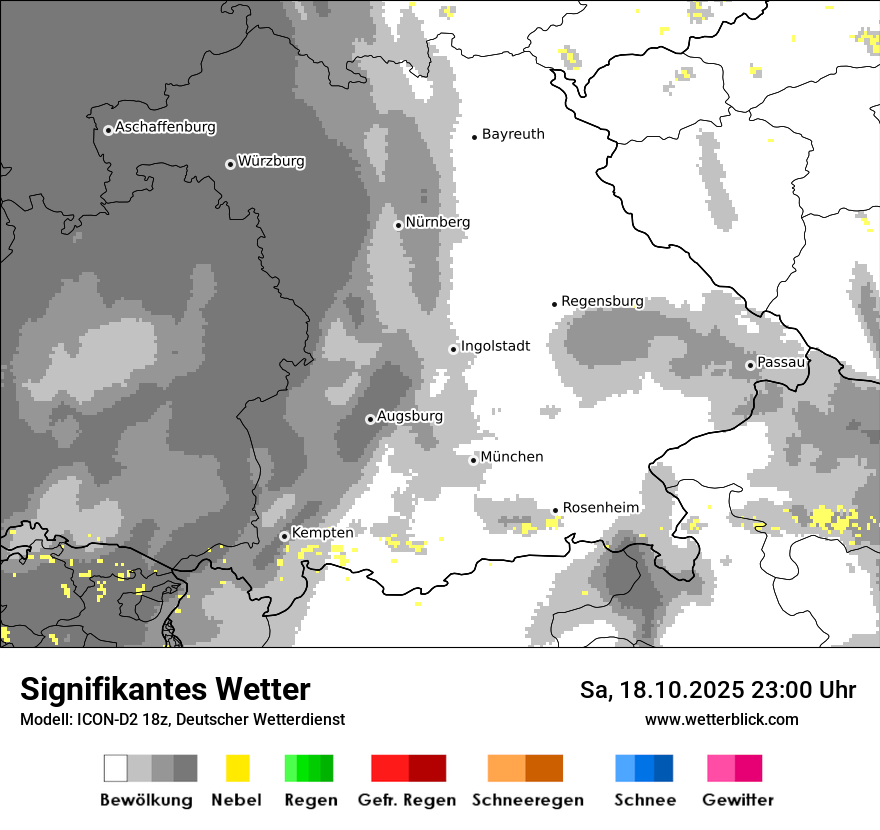 Modellkarten Signifikantes Wetter