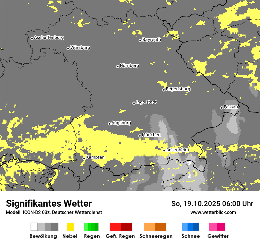 Modellkarten Signifikantes Wetter