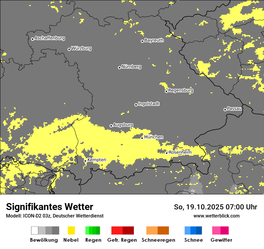 Modellkarten Signifikantes Wetter