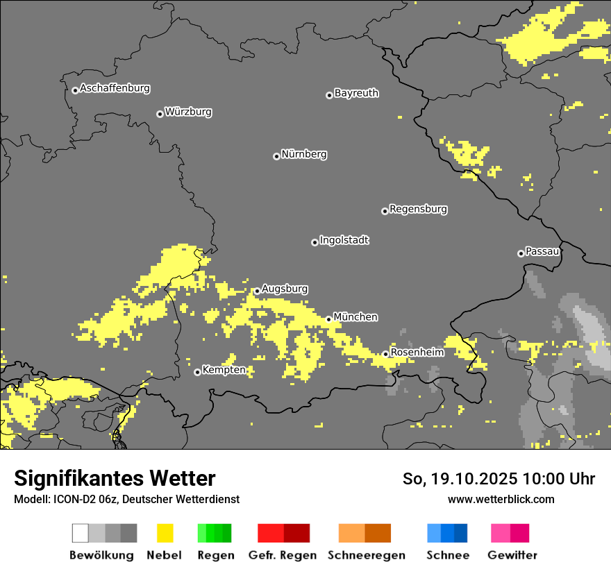 Modellkarten Signifikantes Wetter