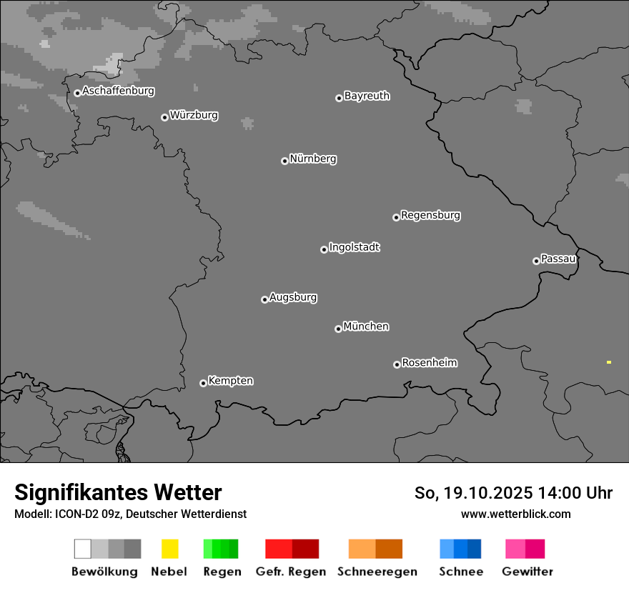 Modellkarten Signifikantes Wetter