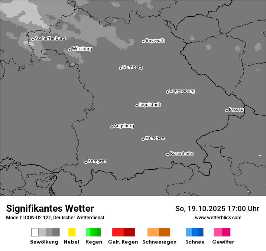 Modellkarten Signifikantes Wetter