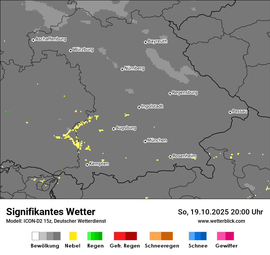 Modellkarten Signifikantes Wetter