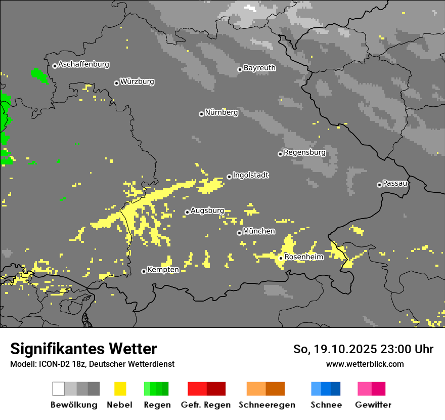 Modellkarten Signifikantes Wetter