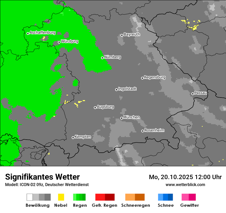 Modellkarten Signifikantes Wetter
