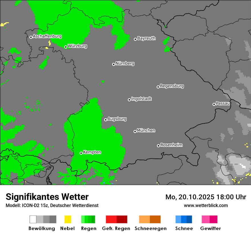 Modellkarten Signifikantes Wetter
