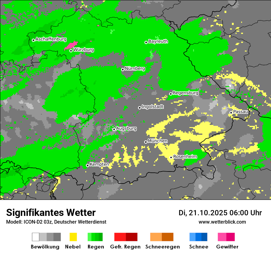 Modellkarten Signifikantes Wetter