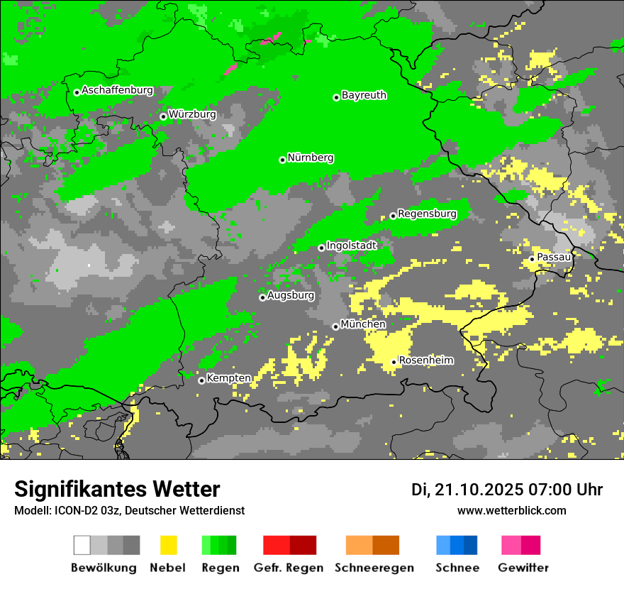 Modellkarten Signifikantes Wetter