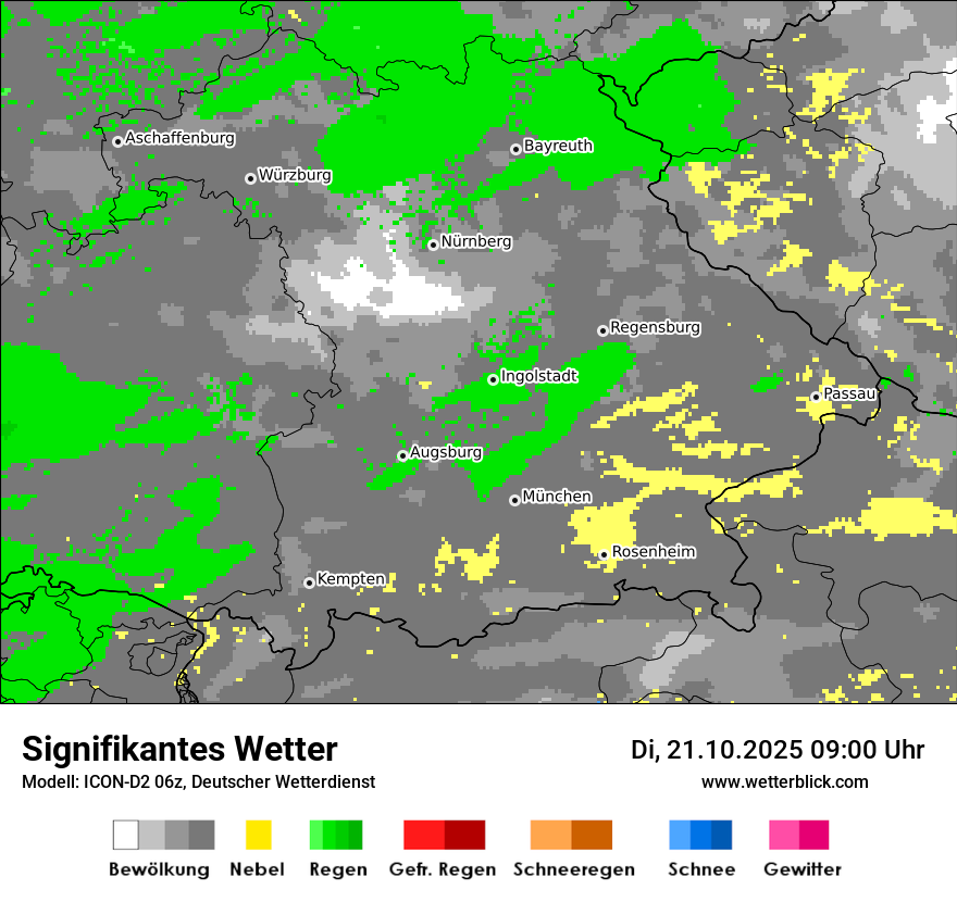 Modellkarten Signifikantes Wetter