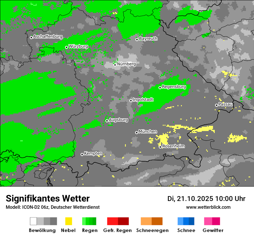 Modellkarten Signifikantes Wetter