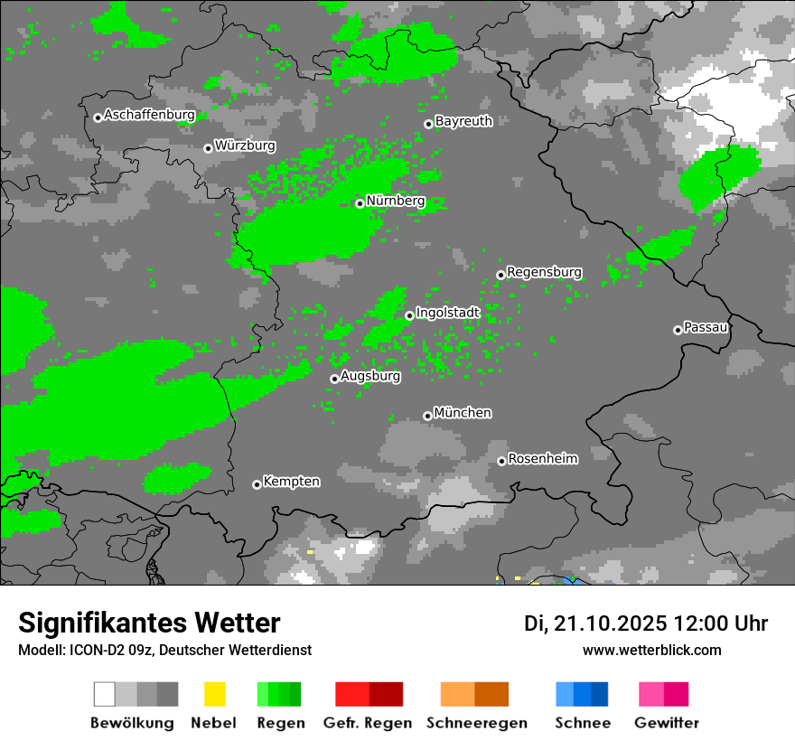 Modellkarten Signifikantes Wetter