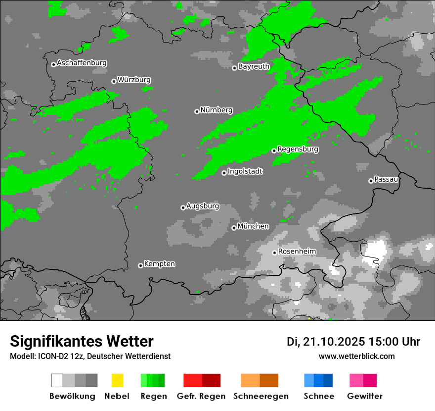 Modellkarten Signifikantes Wetter
