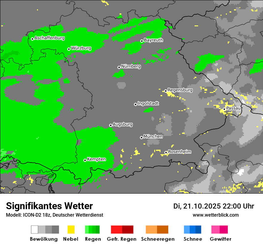 Modellkarten Signifikantes Wetter